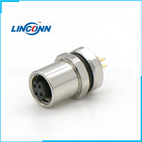 M5后鎖焊接式母頭插座